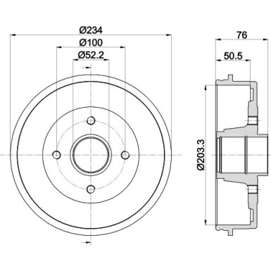 Hella | Bremstrommel | 8DT 355 301-401