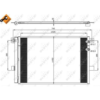 350041 Kondensator, Klimaanlage EASY FIT