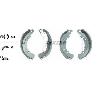 91075000 Bremsbackensatz