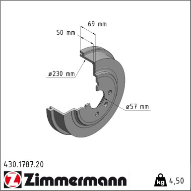430.1787.20 Bremstrommel COAT Z