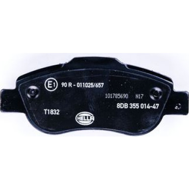 Hella | Bremsbelagsatz, Scheibenbremse | 8DB 355 014-471