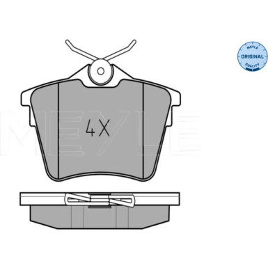 025 241 3517 Bremsbelagsatz, Scheibenbremse MEYLE-ORIGINAL: True to OE.