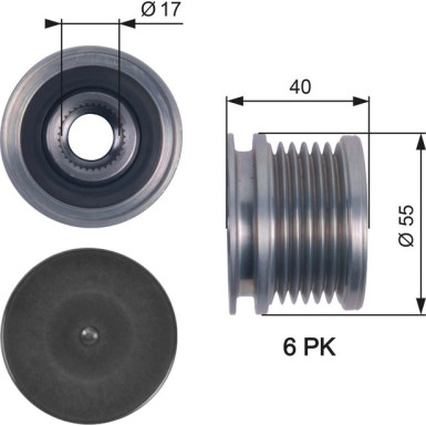 OAP7114 Generatorfreilauf DriveAlign™