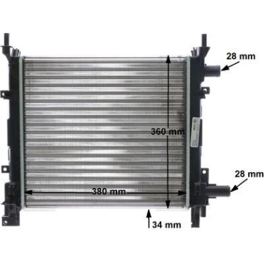 Mahle | Kühler, Motorkühlung | CR 626 000S