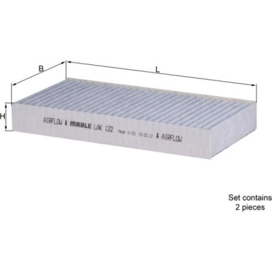 LAK 122/S Filter, Innenraumluft LAK 122/S Filter, Innenraumluft