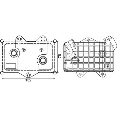 Mahle | Ölkühler, Motoröl | CLC 36 000P