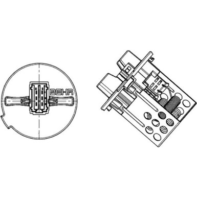 Mahle Widerstand, Innenraumgebläse BEHR Premium Line ABR 93 000P