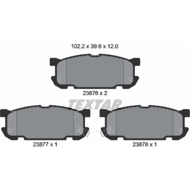 2387601 Bremsbelagsatz, Scheibenbremse