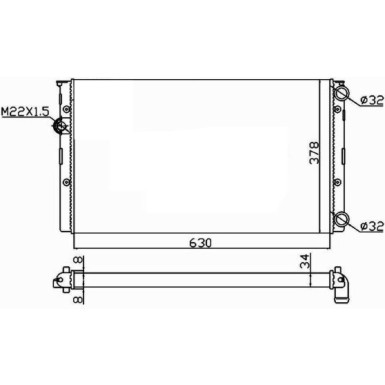 50455 Kühler, Motorkühlung 50455 Kühler, Motorkühlung