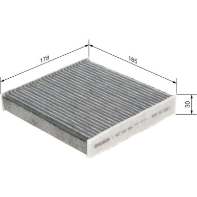 BOSCH 1 987 435 526 Innenraumfilter BOSCH 1 987 435 526 Innenraumfilter