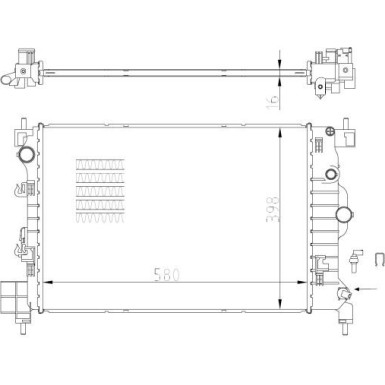 NRF | Kühler, Motorkühlung | 550003