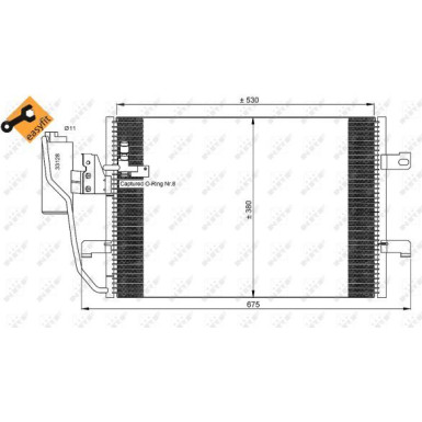NRF | Kondensator, Klimaanlage | 35527