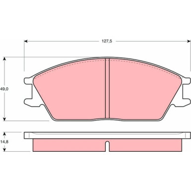 GDB373 Bremsbelagsatz, Scheibenbremse