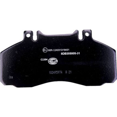 Hella | Bremsbelagsatz, Scheibenbremse | 8DB 355 005-311