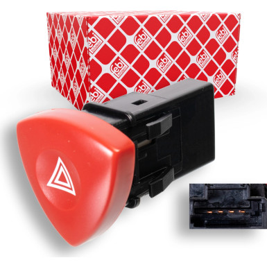 FEBI BILSTEIN 107792 Warnblinkschalter FEBI BILSTEIN 107792 Warnblinkschalter