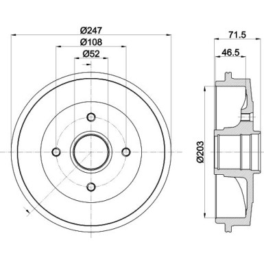 8DT 355 300-731 Bremstrommel 8DT 355 300-731 Bremstrommel