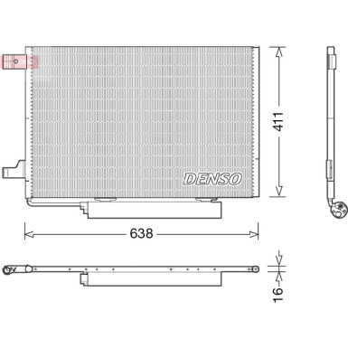 Denso | Kondensator, Klimaanlage | DCN17006