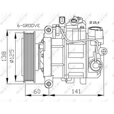 NRF Kompressor, Klimaanlage EASY FIT 32512