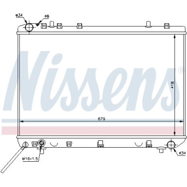 Nissens | Kühler, Motorkühlung | 61668