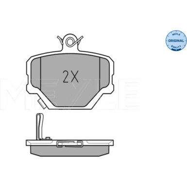 025 219 9915 Bremsbelagsatz, Scheibenbremse MEYLE-ORIGINAL: True to OE.