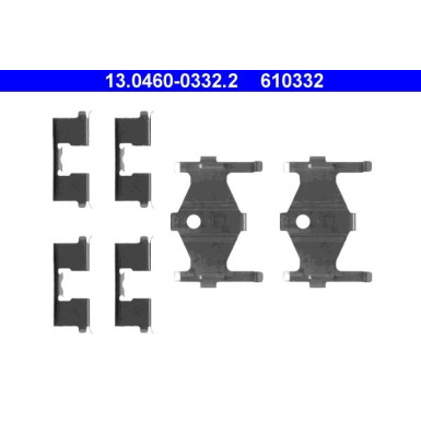 13.0460-0332.2 Zubehörsatz, Scheibenbremsbelag