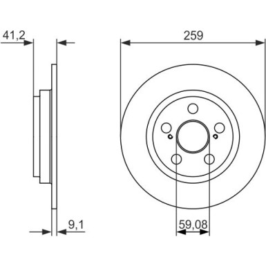 BOSCH | Bremsscheibe | 0 986 479 766