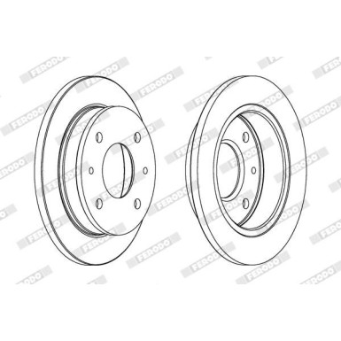 Ferodo | Bremsscheibe | DDF1077 Ferodo | Bremsscheibe | DDF1077