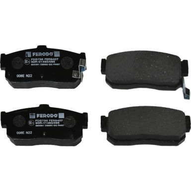 FDB796 Bremsbelagsatz, Scheibenbremse PREMIER ECO FRICTION