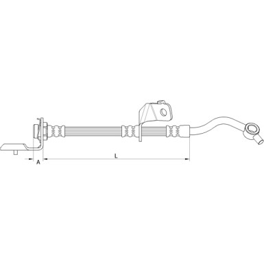 Metzger | Bremsschlauch | 4110819