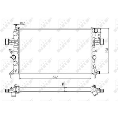 54668A Kühler, Motorkühlung Economy Class