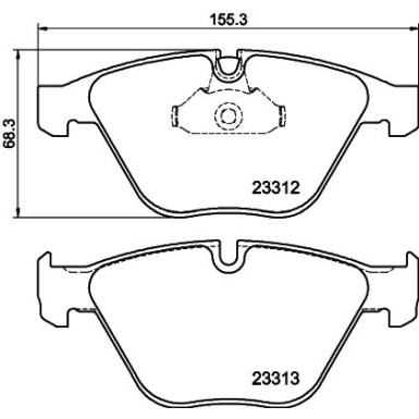 Hella Pagid | Bremsbelagsatz, Scheibenbremse | 8DB 355 015-391
