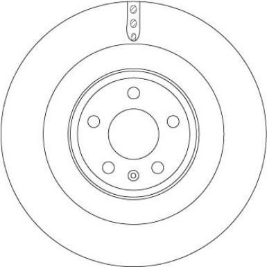 DF6343S Bremsscheibe TRW SINGLE
