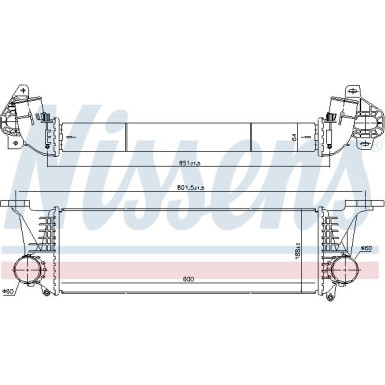 96246 Ladeluftkühler ** FIRST FIT ** 96246 Ladeluftkühler ** FIRST FIT **