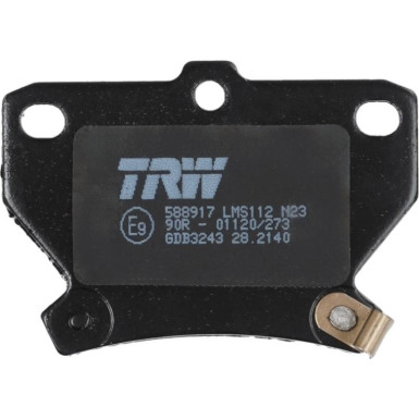 TRW Bremsbelagsatz, Scheibenbremse COTEC GDB3243