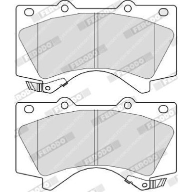 Ferodo Bremsbelagsatz, Scheibenbremse PREMIER FDB4229
