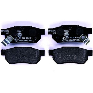 Hella | Bremsbelagsatz, Scheibenbremse | 8DB 355 005-731