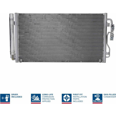 940236 Kondensator, Klimaanlage ** FIRST FIT **