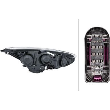 Hella 2 x HELLA Hauptscheinwerfer 1EE 354 827-051