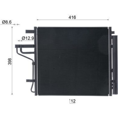 Mahle | Kondensator, Klimaanlage | AC 1067 000S