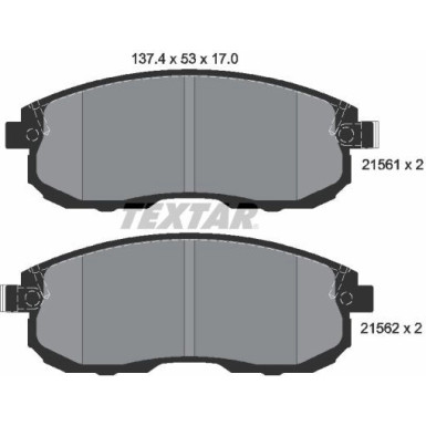 2156201 Bremsbelagsatz, Scheibenbremse