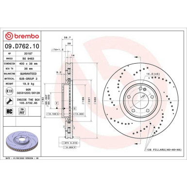Brembo Bremsscheibe PRIME LINE 09.D762.10