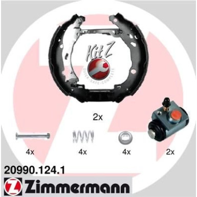 Zimmermann Bremsbackensatz KIT Z 20990.124.1 Zimmermann Bremsbackensatz KIT Z 20990.124.1