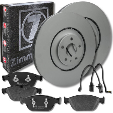 Zimmermann Bremsscheiben Ø380mm + Beläge Vorne für Audi SQ5