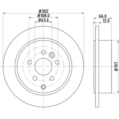 Hella | Bremsscheibe | 8DD 355 118-911