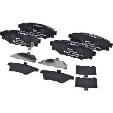 Delphi | Bremsbelagsatz, Scheibenbremse | LP1999