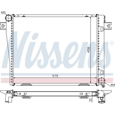 Nissens | Kühler, Motorkühlung | 60602A