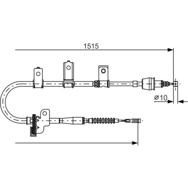 BOSCH | Seilzug, Feststellbremse | 1 987 482 097