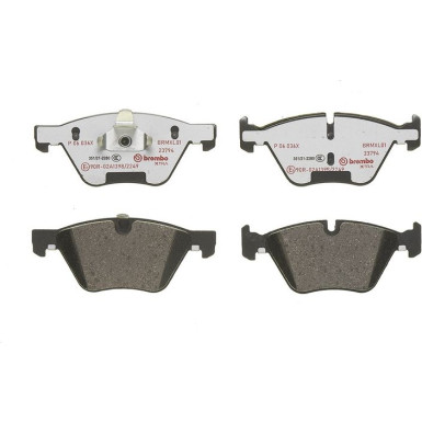 Brembo Bremsbelagsatz, Scheibenbremse XTRA LINE P 06 036X