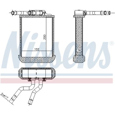 72045 Wärmetauscher, Innenraumheizung