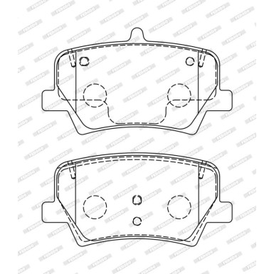 Ferodo Bremsbelagsatz, Scheibenbremse PREMIER ECO FRICTION FDB5157